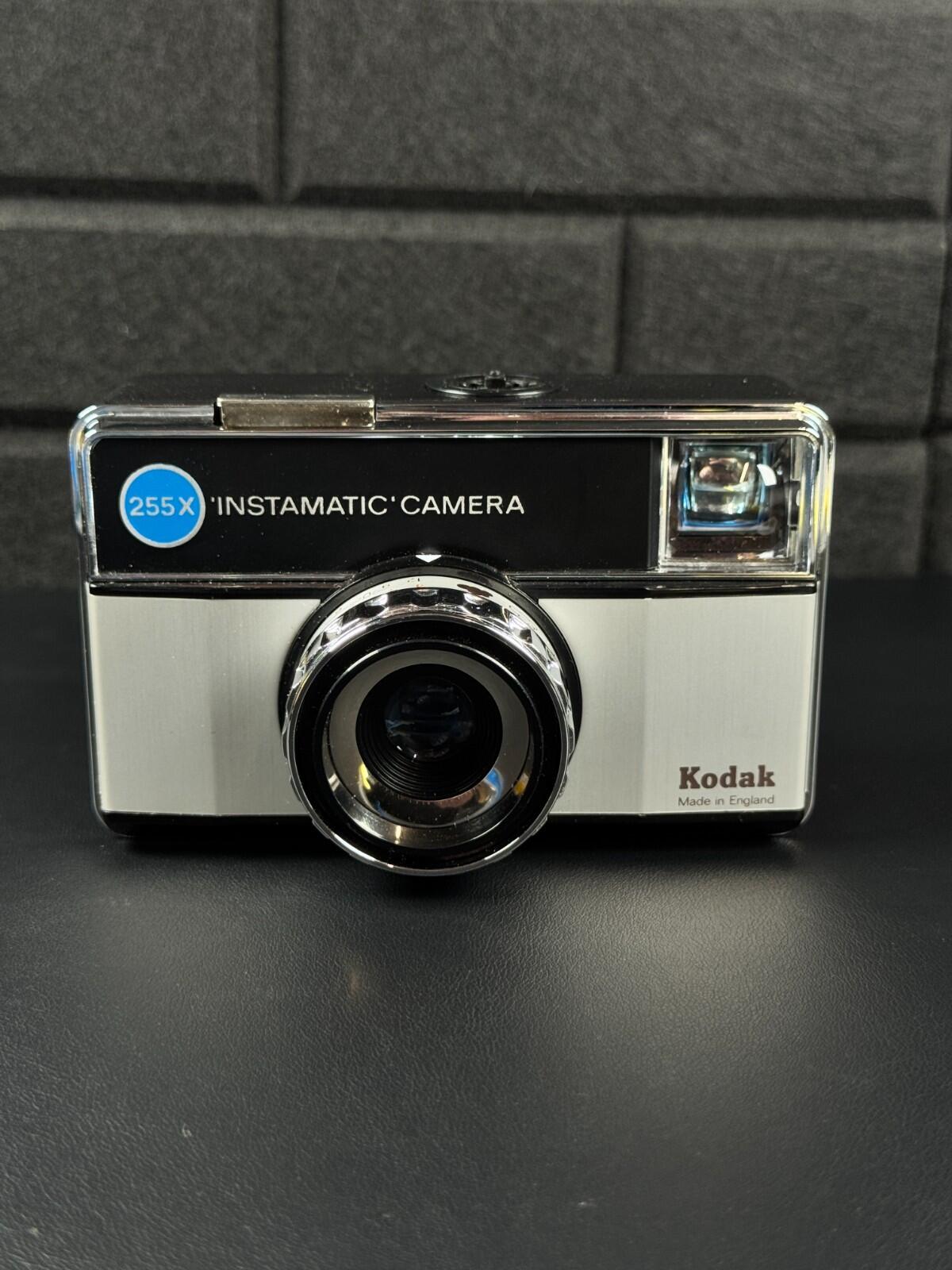 Kodak Instamatic 255X Vintage 1970's 126 Film Camera + Case - Tested & Working