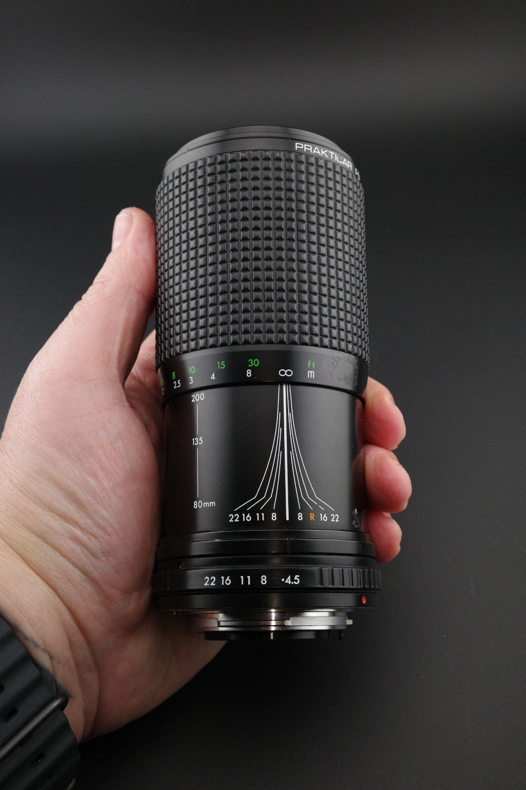 Pentacon Prakticar PB 80-200mm f/4.5-5.6 MC Zoom Lens Praktica B Tested Working