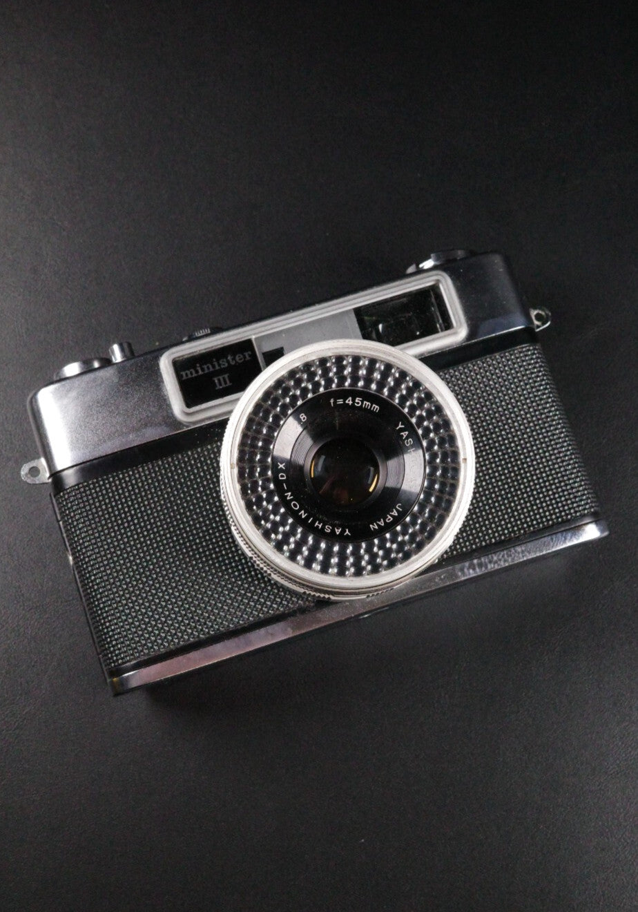 Yashica Minister III Vintage 1960's 35mm Rangefinder Camera & Case - Working