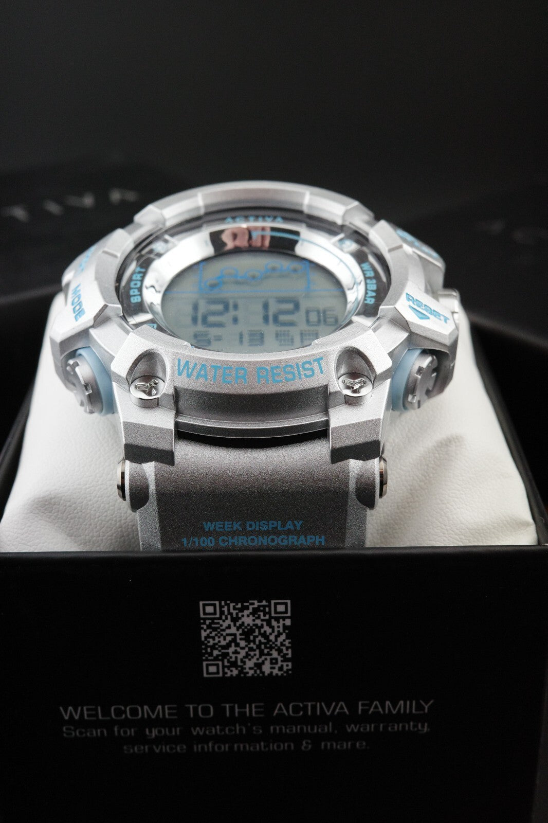 Brand New Activa Summit X Invicta ACW8082-025 Digital Watch 50mm - Silver Blue