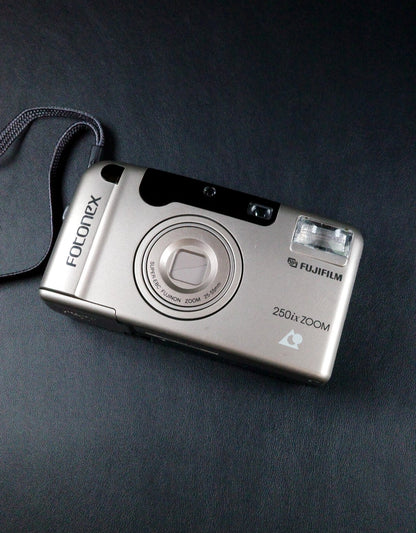 Fujifilm Fotonex 250ix Zoom Vintage APS Film Camera + Battery - Tested & Working