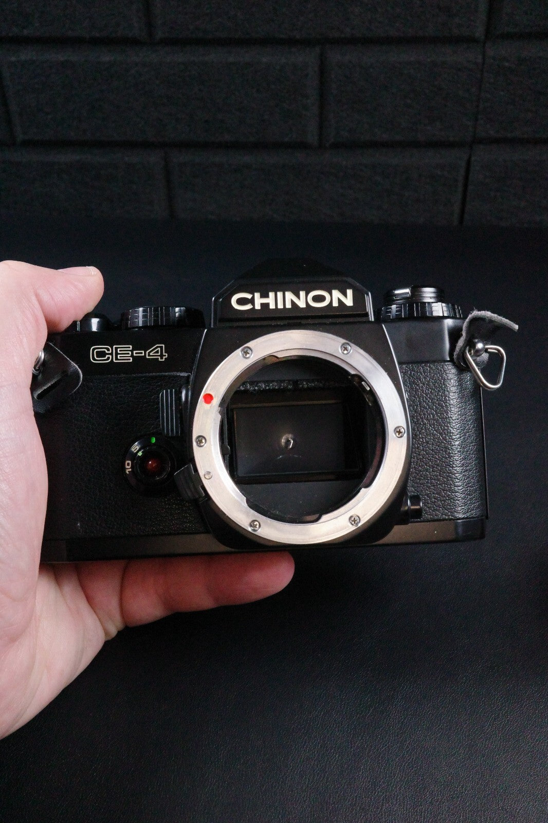 Chinon CE-4 SLR 35mm Film Camera + Auto Chinon 50mm 1 .7 Faulty Spares or Repair
