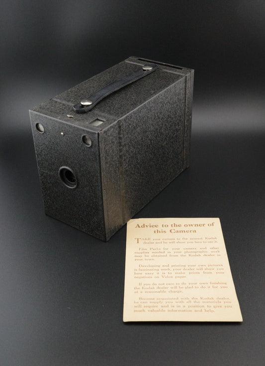 Kodak No.2 Film Pack Hawk-Eye Antique Camera 1920's Near Mint Boxed Instructions