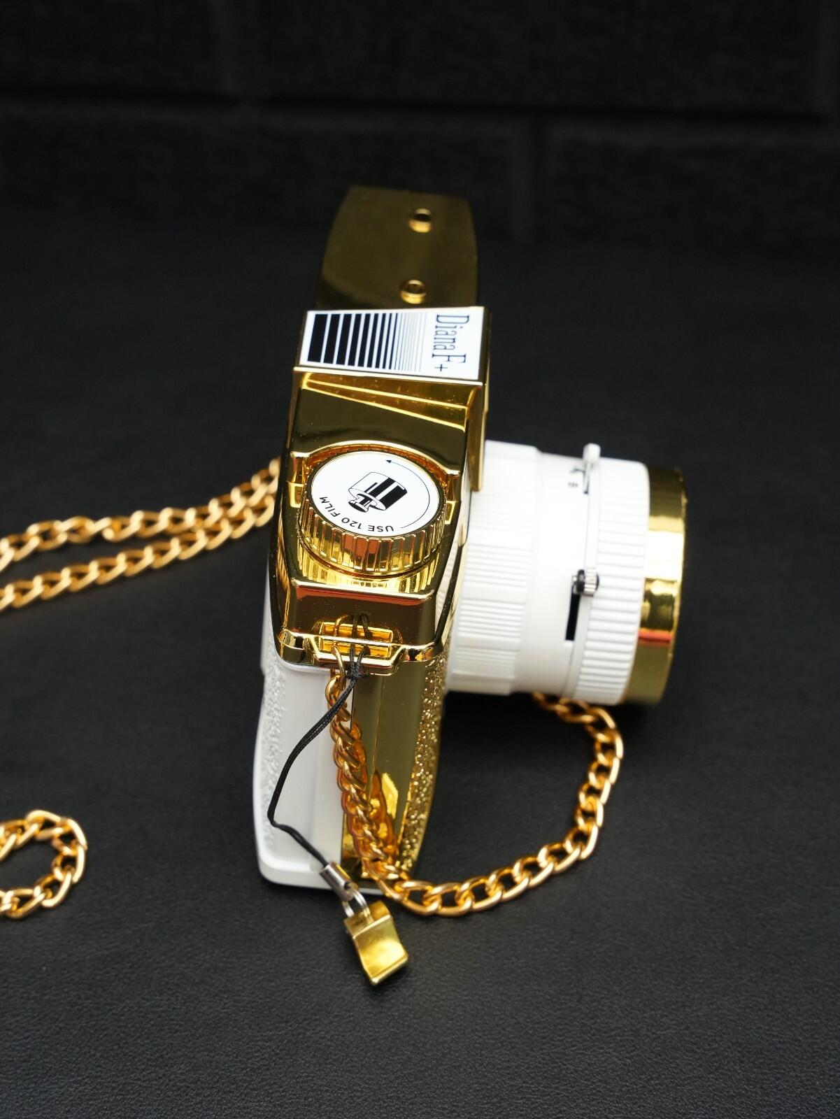 Lomography Diana F+ Limited Gold Edition 120 Film Camera - Boxed & Working