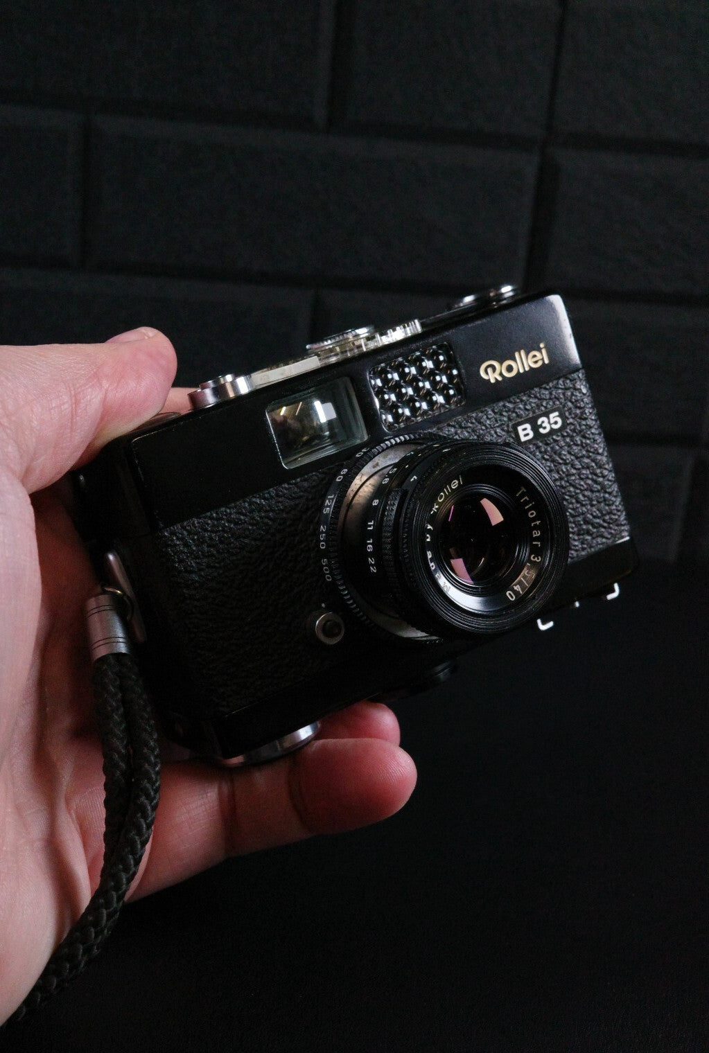 Rollei 35 B 35mm Compact Camera Carl Zeiss Lens + Case - Film Tested & Working