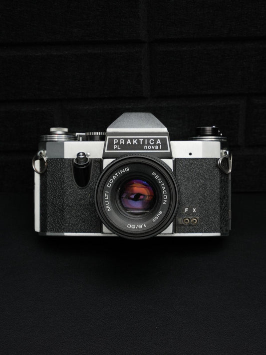 Praktica PL Nova 1 1960's 35mm Film Camera + Pentacon 50mm 1.8 Lens - Faulty (Read Description)