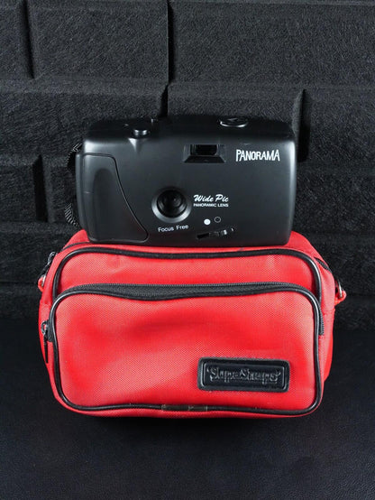 Panorama Wide Pic Vintage 35mm Film Camera + Case - Tested & Working (Z18)