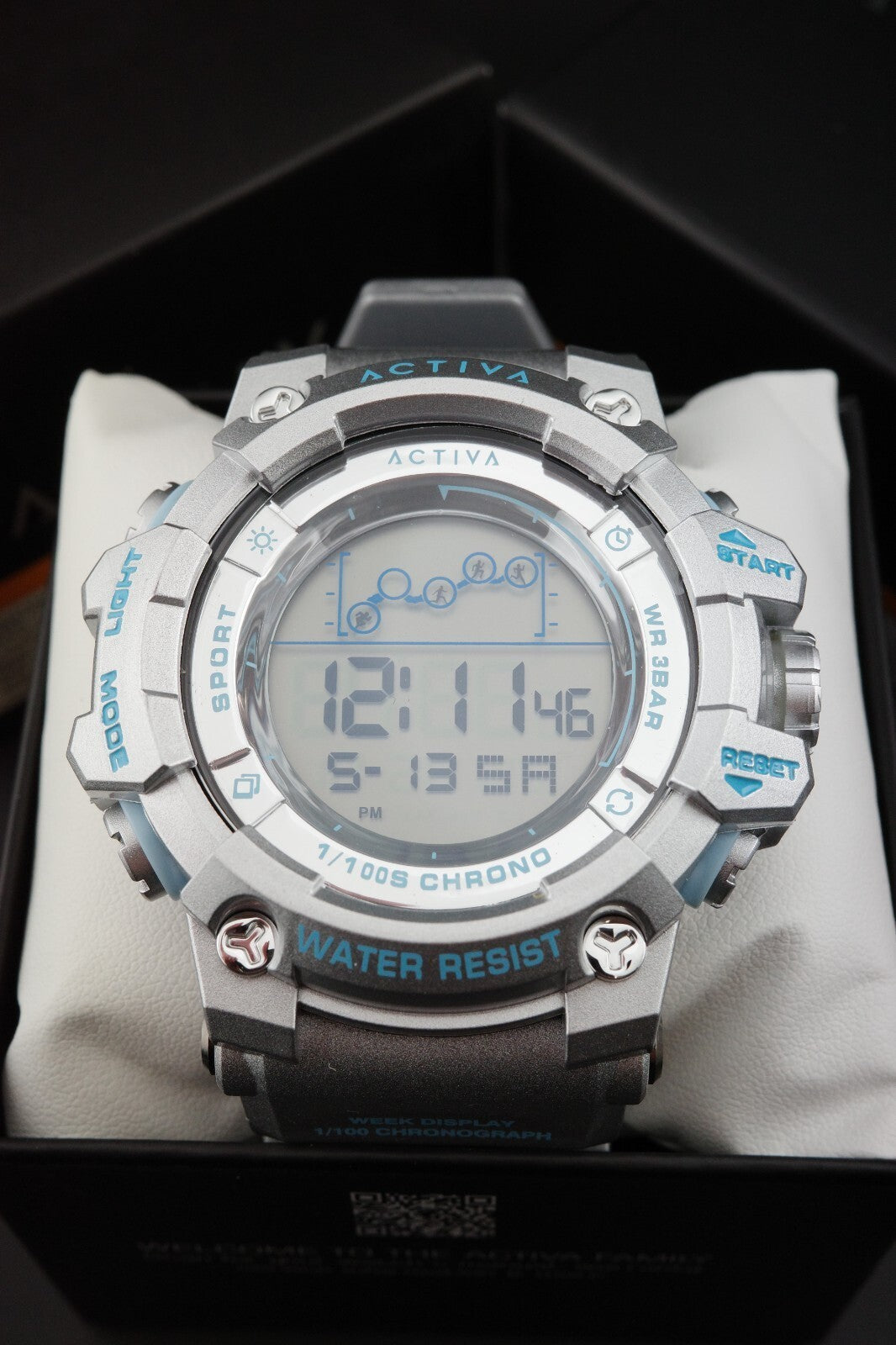 Brand New Activa Summit X Invicta ACW8082-025 Digital Watch 50mm - Silver Blue