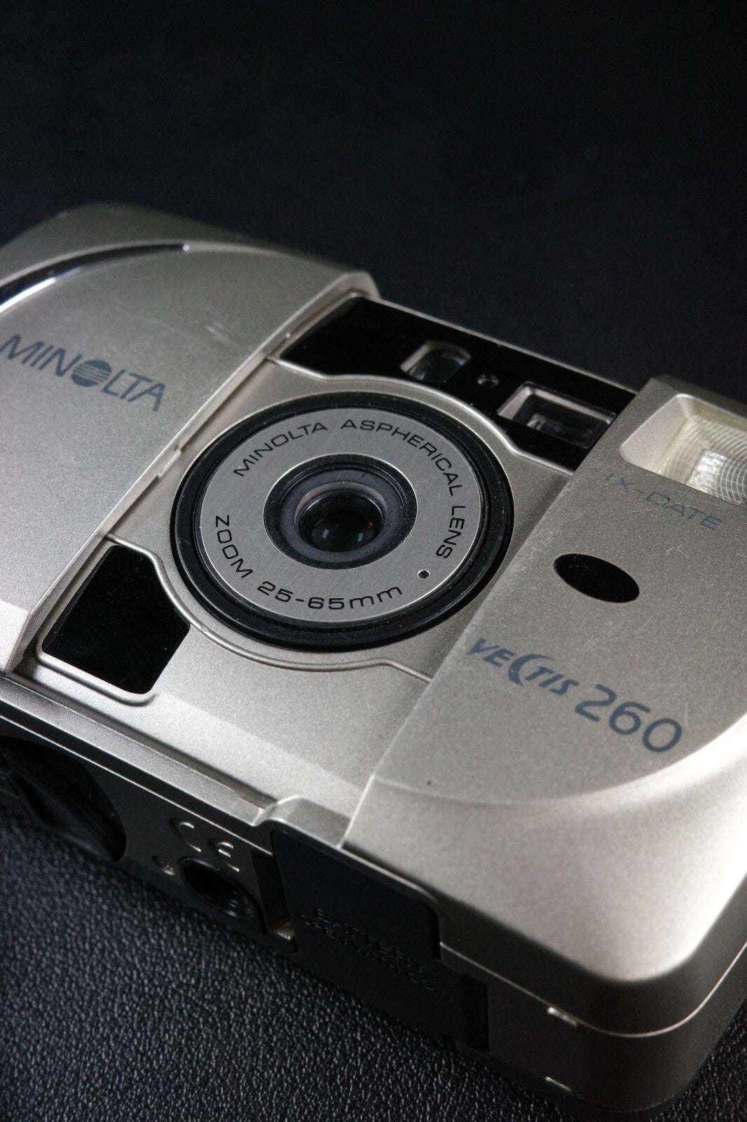 Minolta Vectis 260 IX-Date Vintage 1990's APS Film Camera - Tested & Working