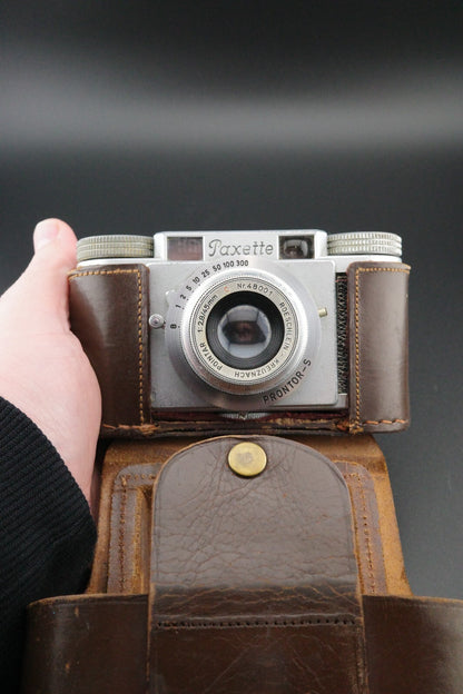 Vintage 1950's Braun Paxette 35mm Camera + Case - Faulty Spares or Repair