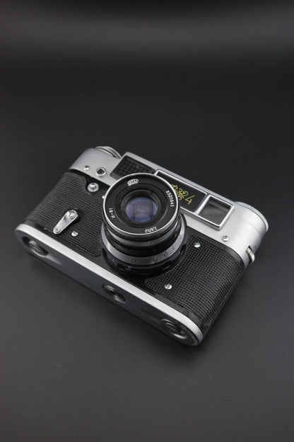 FED 4 Rangefinder 35mm Film Camera 52mm f2.8 Lens Vintage 1970's USSR - Working