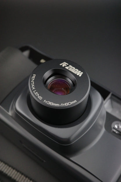 Pentax Zoom 60 AF 35mm Point and Shoot Film Camera Tested & Working (LCD Fault)