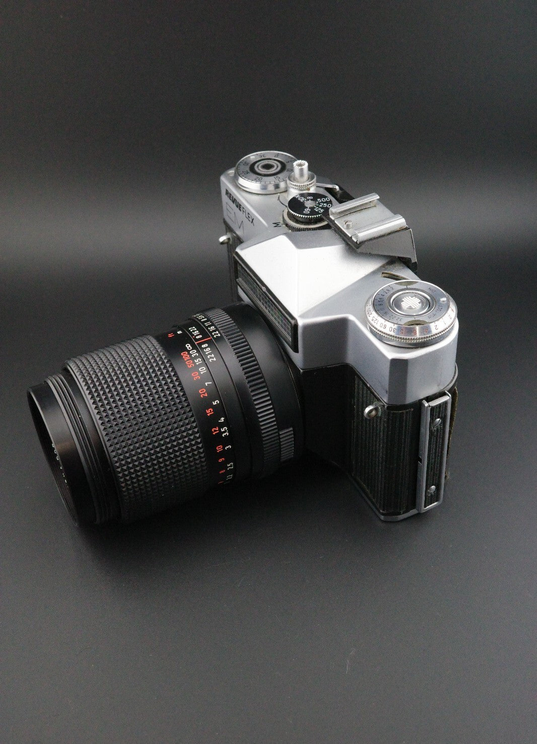 Revueflex EM Vintage 35mm SLR + Carl Zeiss Jena 135mm f3.5 Film Tested & Working