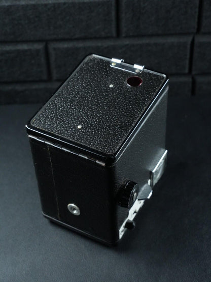 Kodak Brownie Flash III Vintage 1950's 127 Film Box Camera + Case - Working W541