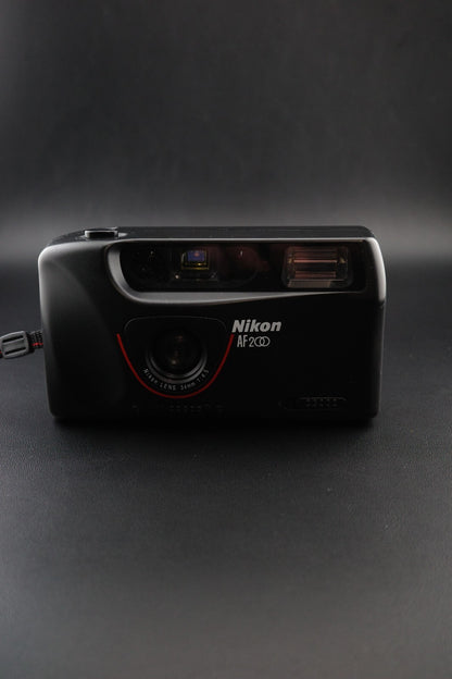 Nikon AF200 Vintage 1990's 35mm Point and Shoot Film Camera - Tested & Working