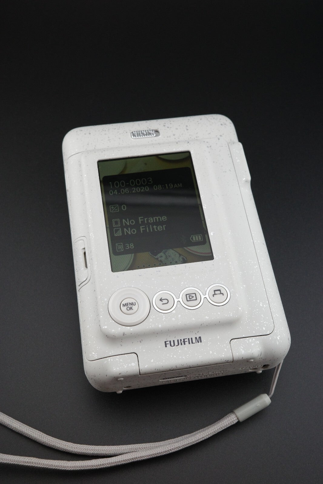Fujifilm Mini LiPlay Hybrid Digital Instant Camera Misty White Tested & Working