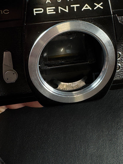 Asahi Pentax Spotmatic SP 35mm SLR Film Camera + Takumar 55mm 1.8 Lens - Working