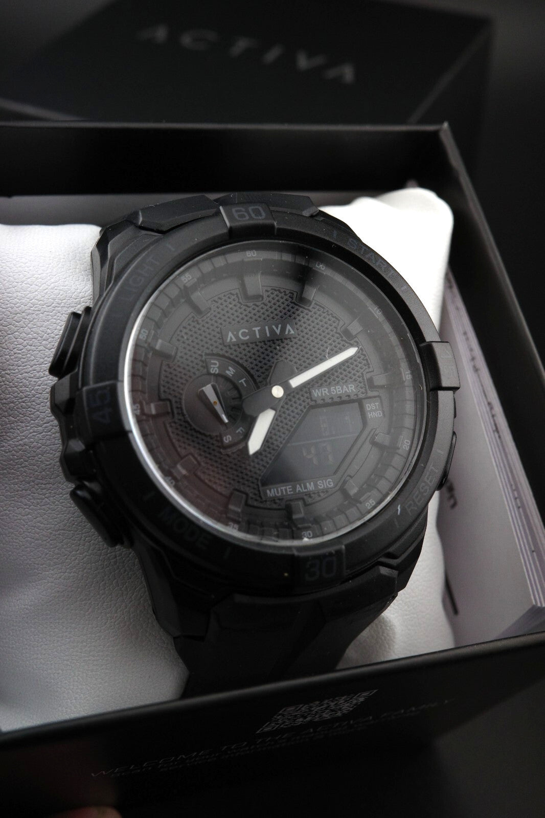 Activa X Invicta Spry ACW2583-001 Men's Digital Watch 53mm Black - New & Boxed