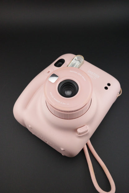 Fujifilm Instax Mini 11 Blush Pink Instant Film Camera - Film Tested & Working