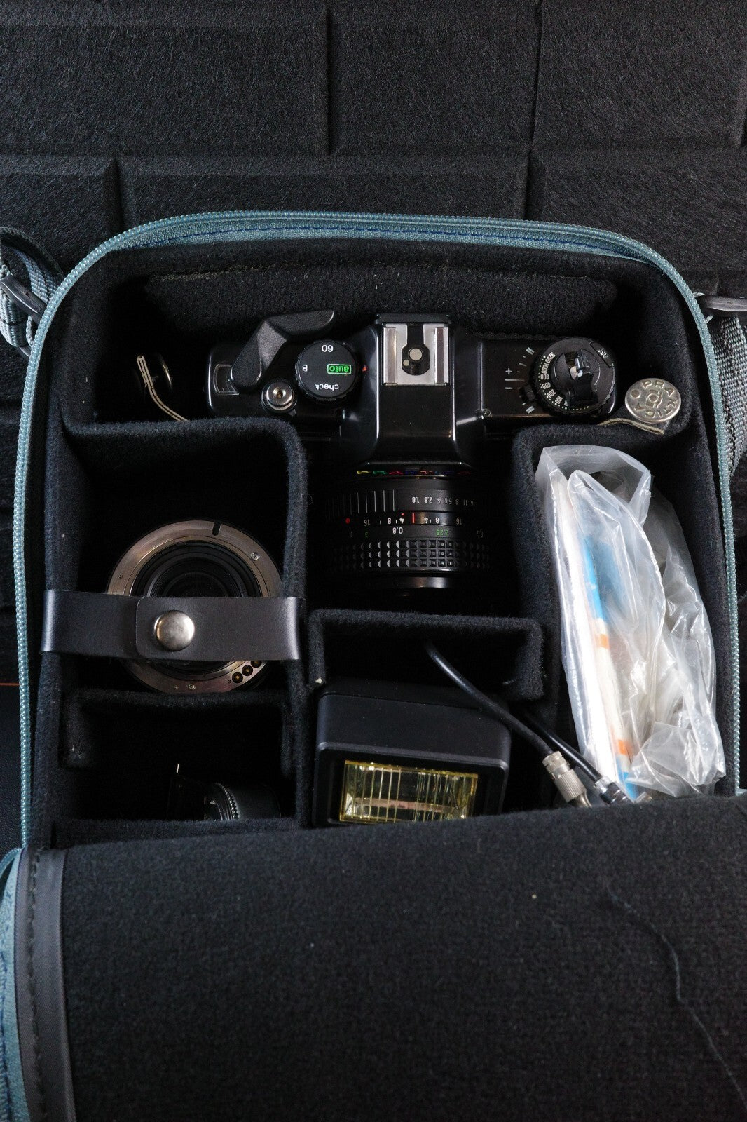 Praktica BCA SLR 35mm Camera Bundle - 2 Lenses, Flash, Case & More - Working