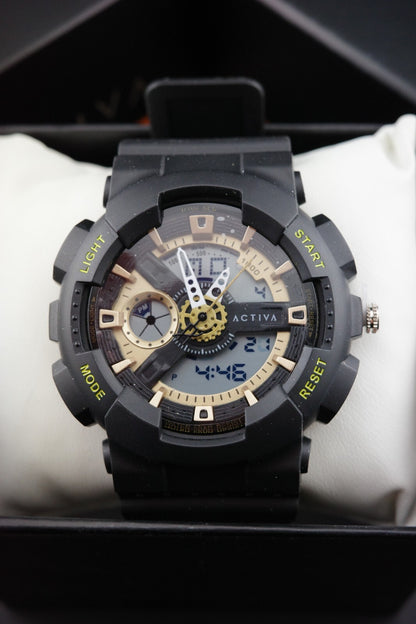 Brand New Boxed Activa Pixel X Invicta ACW498-003 Men's Digital Watch 50mm Black