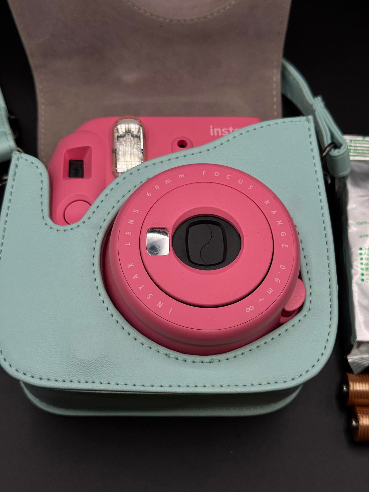 Fujifilm Instax Mini 9 Flamingo Pink Instant Camera + Film & Case - Working