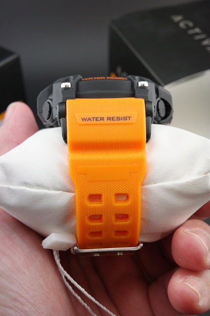 Brand New Activa X Invicta ACW8020-005 Men's Digital Watch 56mm Orange & Black