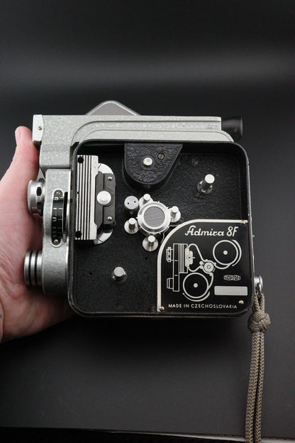 Meopta Admira 8F Standard 8mm Cine Camera + Case Manual Untested Spares Repair