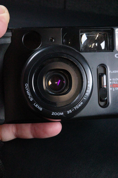 Olympus AZ-1 Zoom Vintage 1980's 35mm Film Point & Shoot Camera - Fully Working