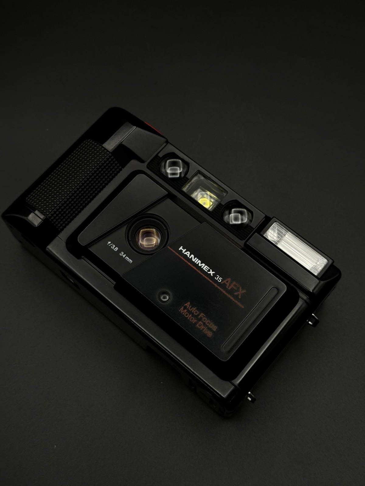 Hanimex Vintage Instant 35mm Film Camera AFX Black & Case  - Tested and Working