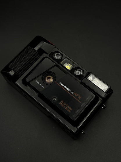 Hanimex Vintage Instant 35mm Film Camera AFX Black & Case  - Tested and Working
