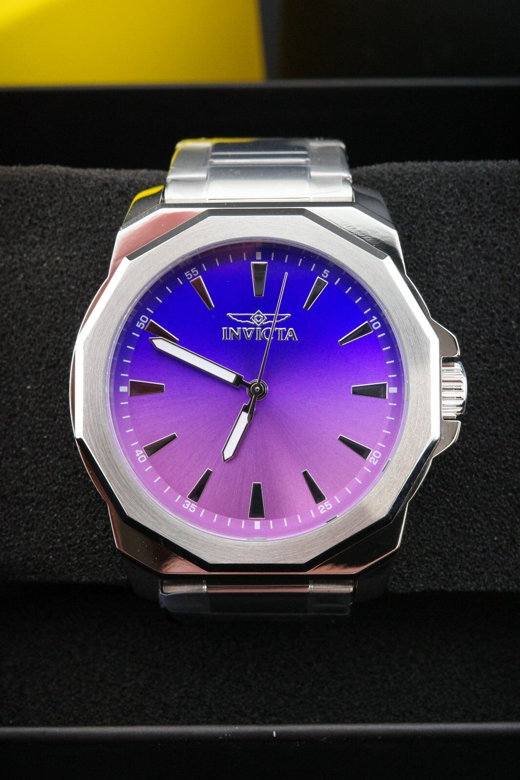 New & Boxed Invicta Speedway Dominus 50981 Men’s Watch 42mm Steel - Purple Dial