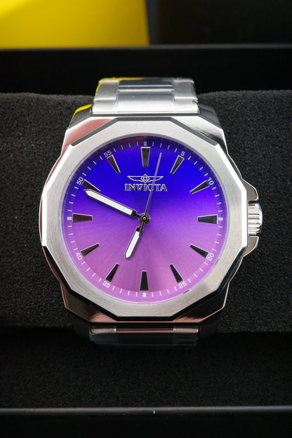 New & Boxed Invicta Speedway Dominus 50981 Men’s Watch 42mm Steel - Purple Dial