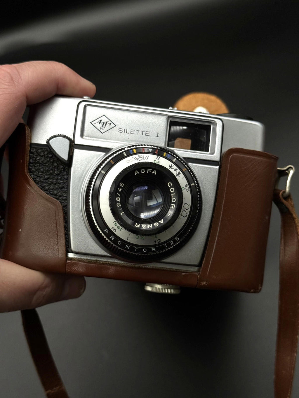 Vintage AGFA Silette 1 35mm Film Camera With Leather Case - Untested