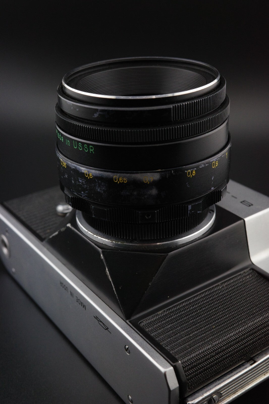 Zenit-B 35mm Film SLR Camera + Helios 44-2 58mm F2 Lens & Case Tested & Working