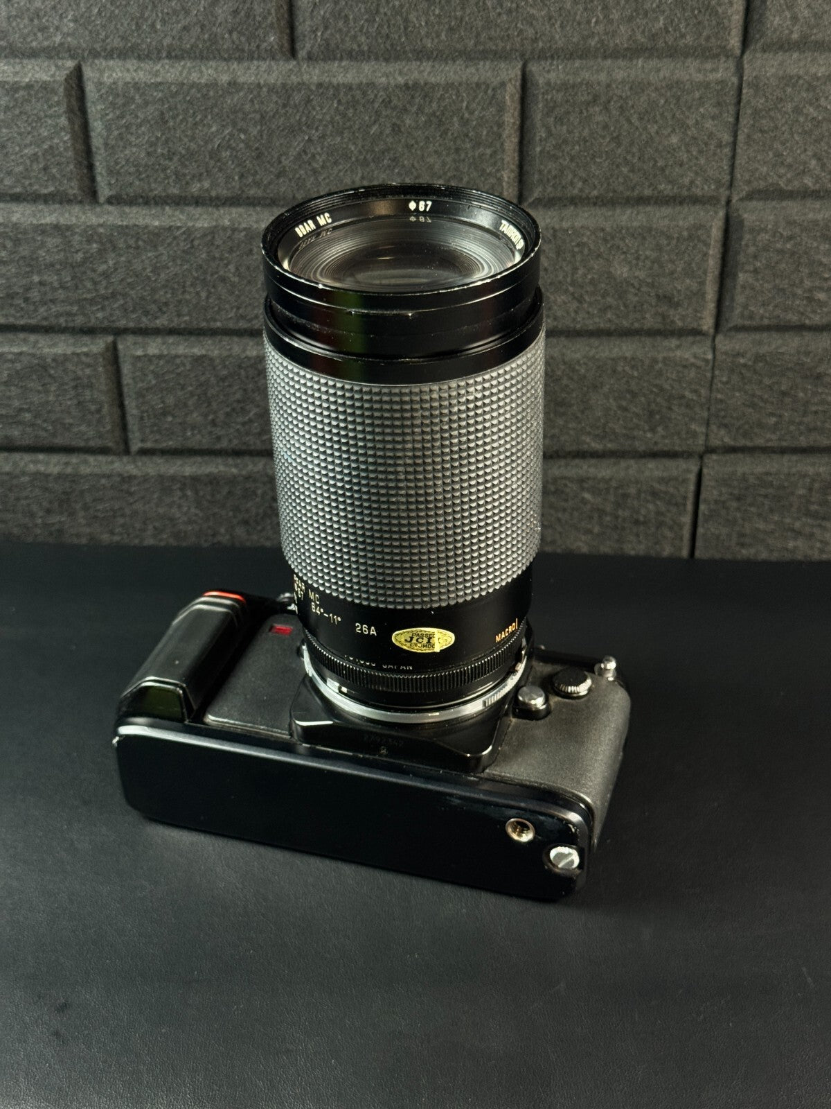 Nikon F-301 35mm Film SLR Camera + Tamron 35-200mm Zoom Lens - Tested & Working