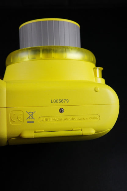 Fujifilm Instax Mini 9 Yellow Instant Camera - Film Tested & Fully Working