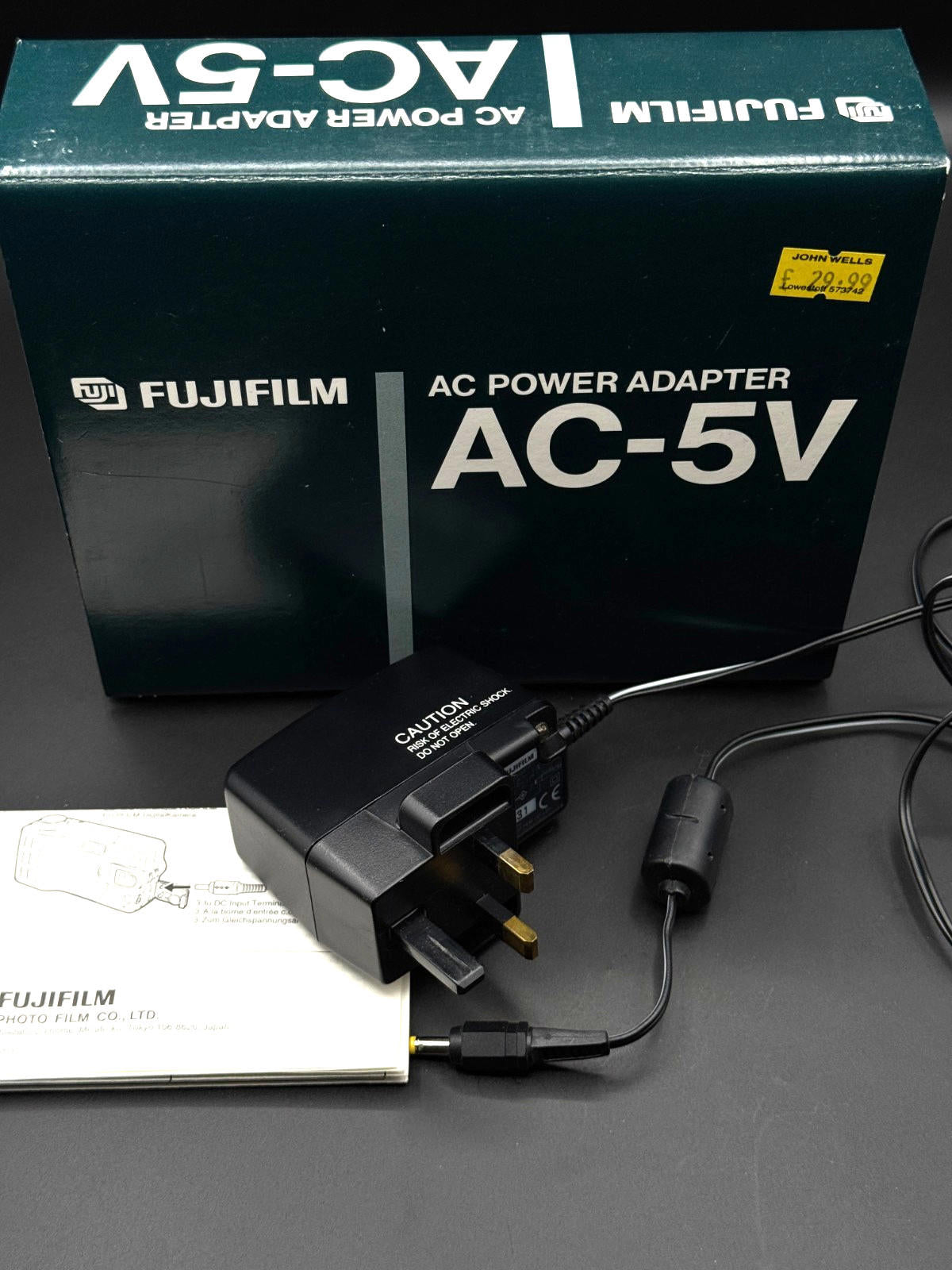 Genuine Boxed FujiFilm AC Adapter Battery Charger AC-5V EG For Fujifilm Cameras