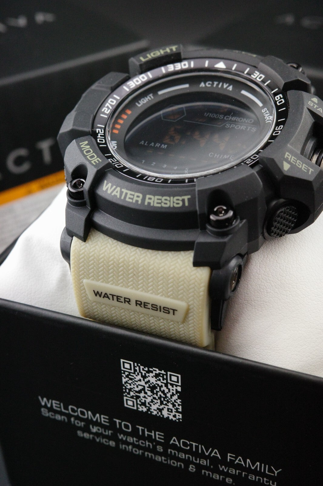 Activa Strike X Invicta ACW8020-002 Men's Digital Watch 56mm Beige - New & Boxed