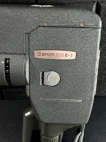 Canon Reflex Zoom 8-3 Vintage 1960's 8mm Cine Movie Camera - Tested & Working
