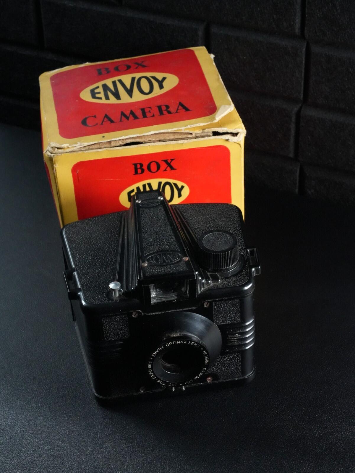 Ensign Envoy Vintage 1950's Box Camera & Original Box - Faulty, Display | Repair