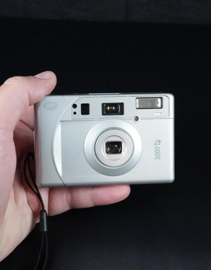 Boots 3000 - 1990's APS Film Compact Camera, Case + Battery - Tested & Working