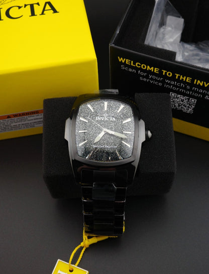 Invicta Lupah 50803 Men's Quartz Watch 47mm Black Stainless Steel - New & Boxed
