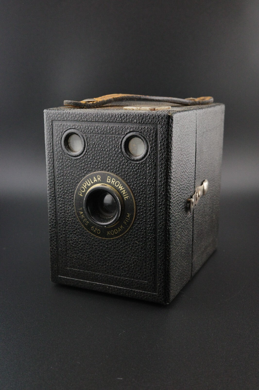 Vintage Kodak Six-20 Popular Brownie 620 Film Box Camera + Box Tested & Working
