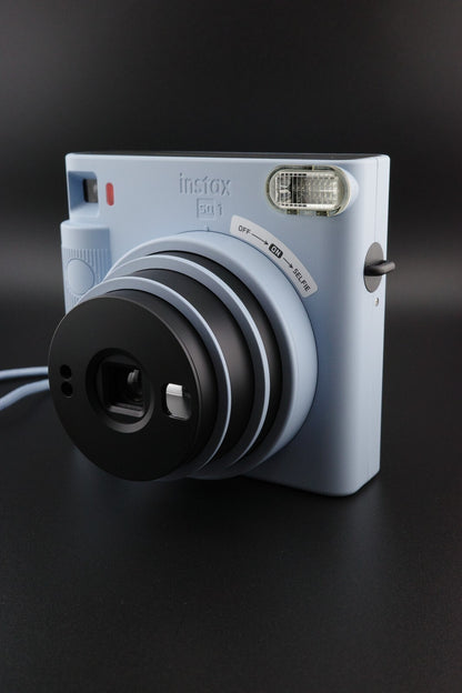 Fujifilm Instax Square SQ1 Instant Camera Glacier Blue + 4 Film Packs and Case