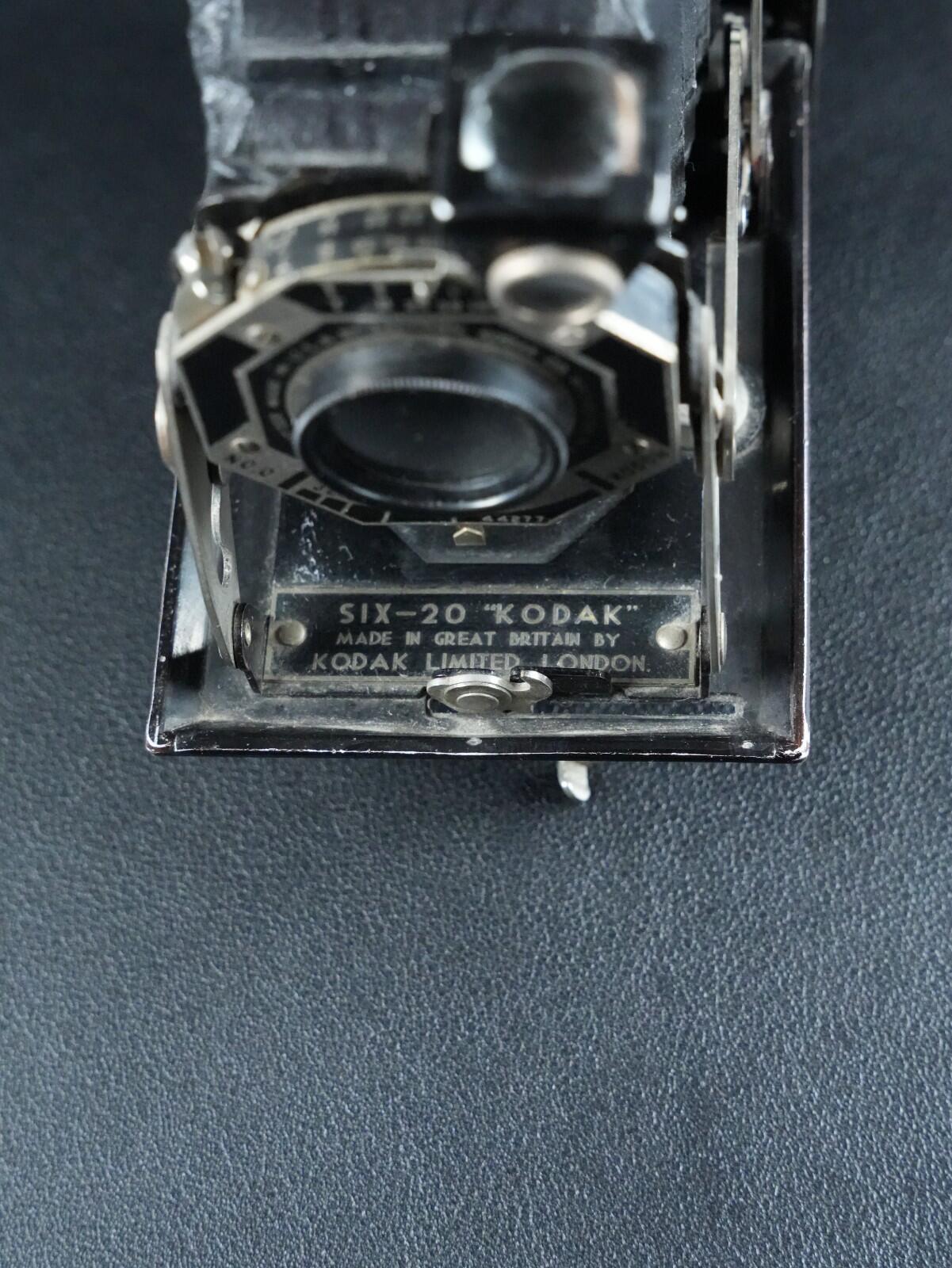 Kodak Folding Brownie Six-20 UK Model Vintage 1930's 620 Film Camera - Working