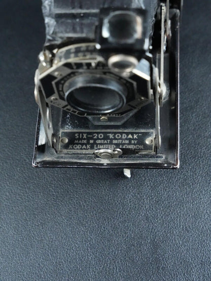 Kodak Folding Brownie Six-20 UK Model Vintage 1930's 620 Film Camera - Working