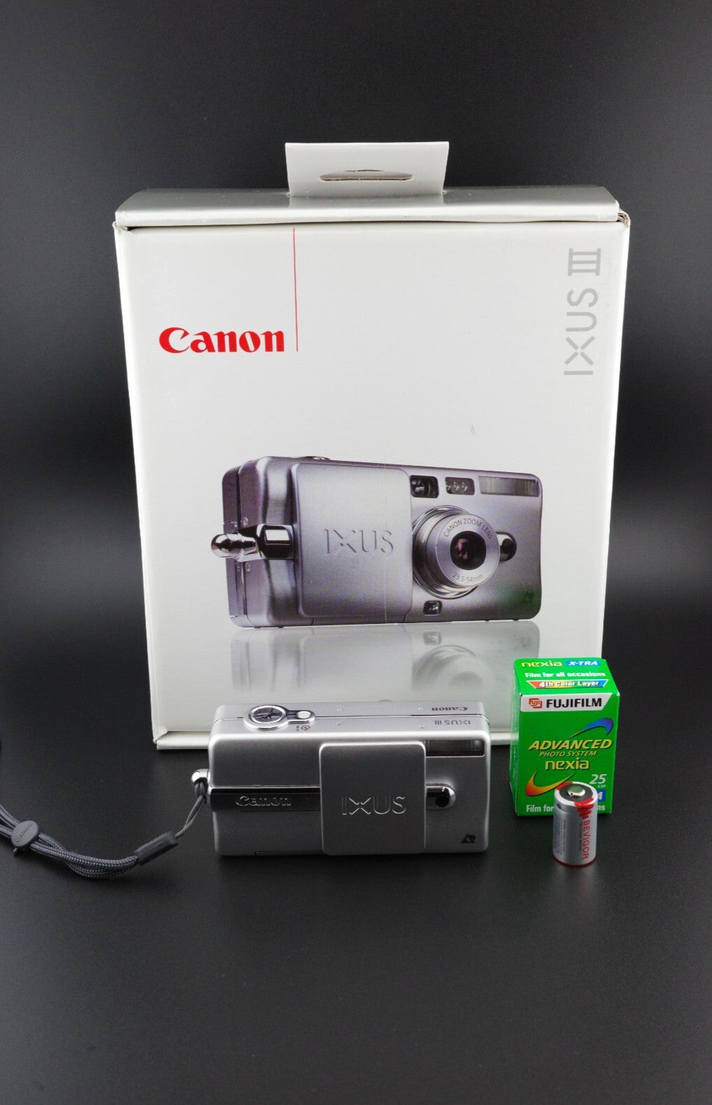 Canon Ixus III Vintage APS Film Camera - Boxed With Expired Film - Working