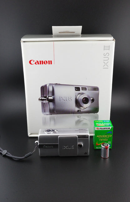 Canon Ixus III Vintage APS Film Camera - Boxed With Expired Film - Working