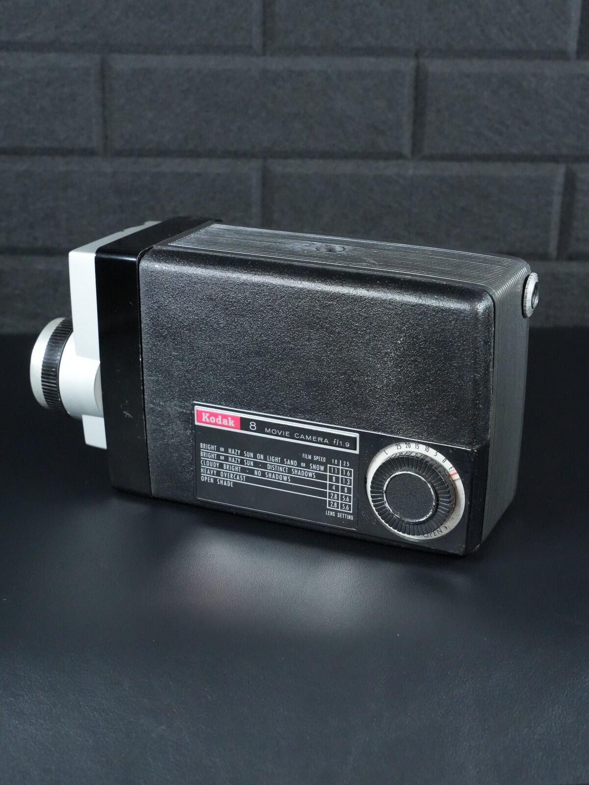 Kodak Brownie Vintage 1960's 8mm Movie Cine Camera Ektanar f/1.9 Lens - Working